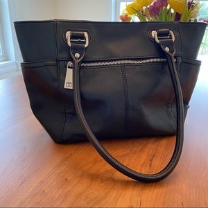 Tignanello Black Leather Purse